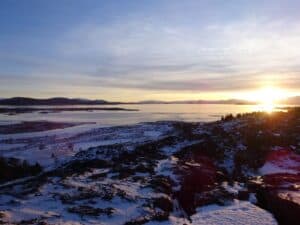 Lake Þingvellir in Winter