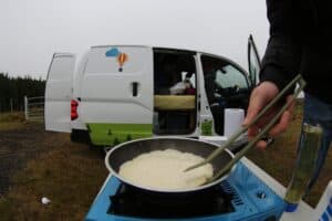 Making pancakes on the Ring road