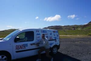 My camping van rental in Iceland