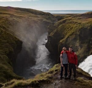 Nick & Rob, Skógafoss hike