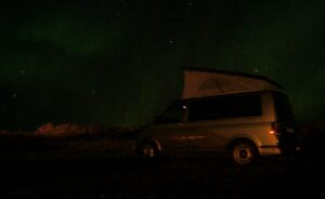 Northern lights in the Westfjords