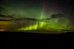 Northern lights show in October