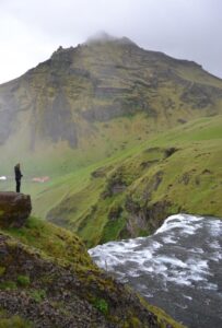 On top of Skógafoss