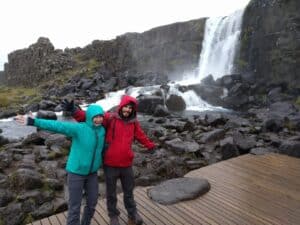 Öxaráfoss in the rain