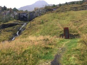 Phone booth outside Seyðisfjörður Phone booth outside Seyðisfjörður