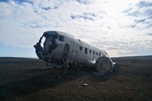 Plane crash site Iceland