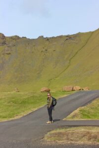 Ready to hike on Heimaey Ready to hike on Heimaey