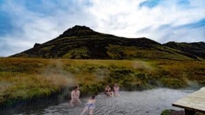 Reykjadalur hot spring river