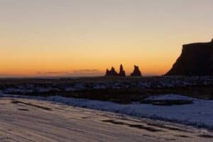 Reynisdrangar in Sunset