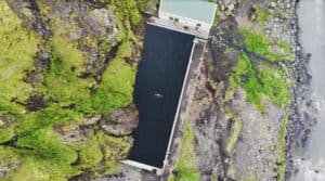 Seljavallalaug from above Seljavallalaug from above