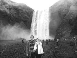 Skógafoss in late August