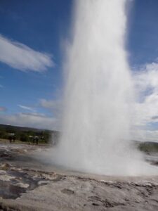 Strokkur blowing