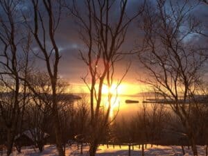 Sunrise on the Ring road