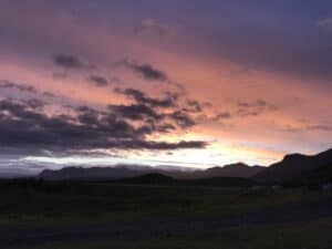 Sunset by Svinafell Sunset by Svinafell