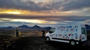 Sunset in North Iceland