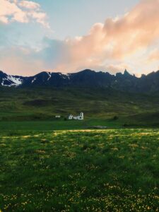 Sunset in Öxnadalur Sunset in Öxnadalur