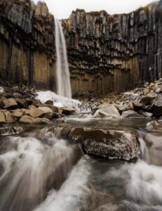 Svartifoss falls South Iceland Svartifoss falls South Iceland