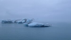 The Blue ice in Jökulsárlón