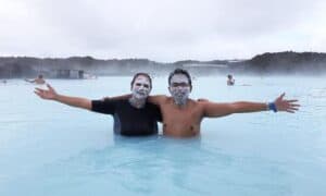 The Blue lagoon hot spring