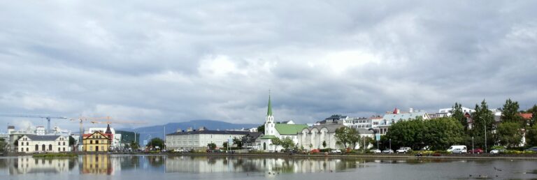 The pond in downtown Reykjavik