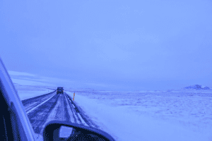 The Ring road in winter The Ring road in winter