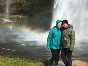 The Seljalandsfoss waterfall The Seljalandsfoss waterfall