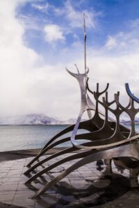The Sun Voyager sculpture in Reykjavik The Sun Voyager sculpture in Reykjavik