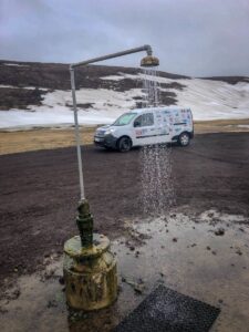 The outdoor shower north Iceland The outdoor shower north Iceland