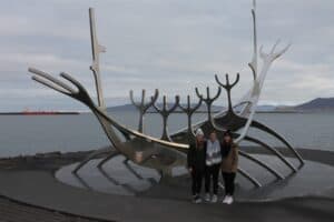 The sculpture Sun Voyager The sculpture Sun Voyager