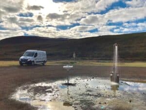 The shower in the wild - Iceland