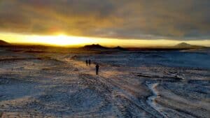 The time of long shadows in Iceland