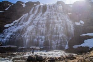 The waterfall Dynjandi The waterfall Dynjandi