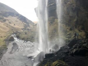 Top waterfall above Skógafoss Top waterfall above Skógafoss