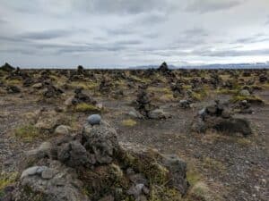 Tourist Cairns Iceland