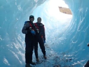 Tunnel in a glacier Tunnel in a glacier