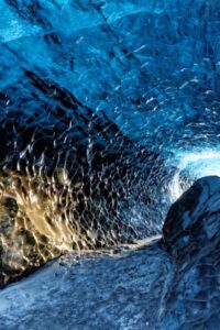 Under a glacier hiking