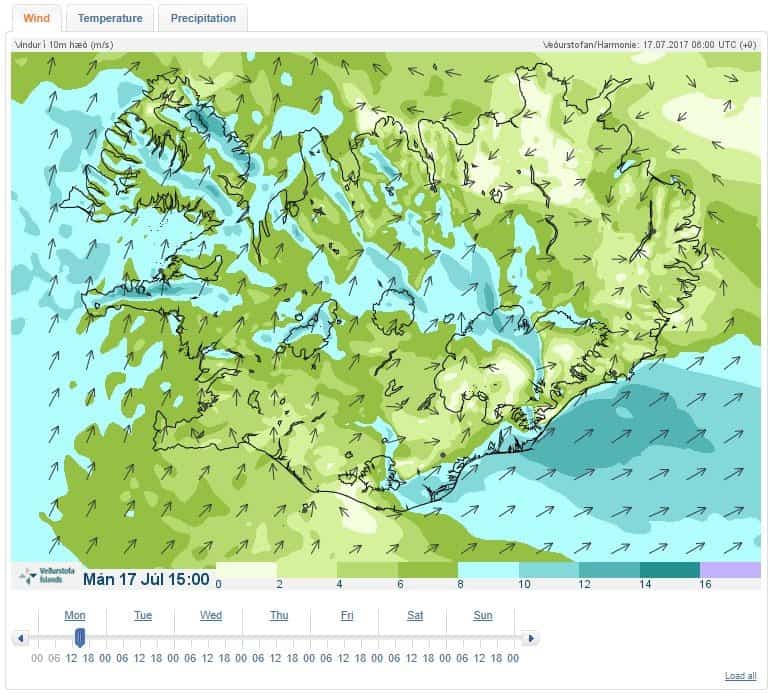 Weather in Iceland