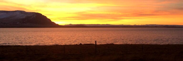 Camping in Borgarnes Iceland