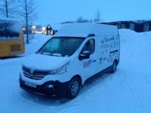 Winter camping in Akureyri