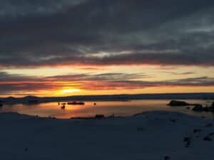 Winter evening in Iceland Winter evening in Iceland