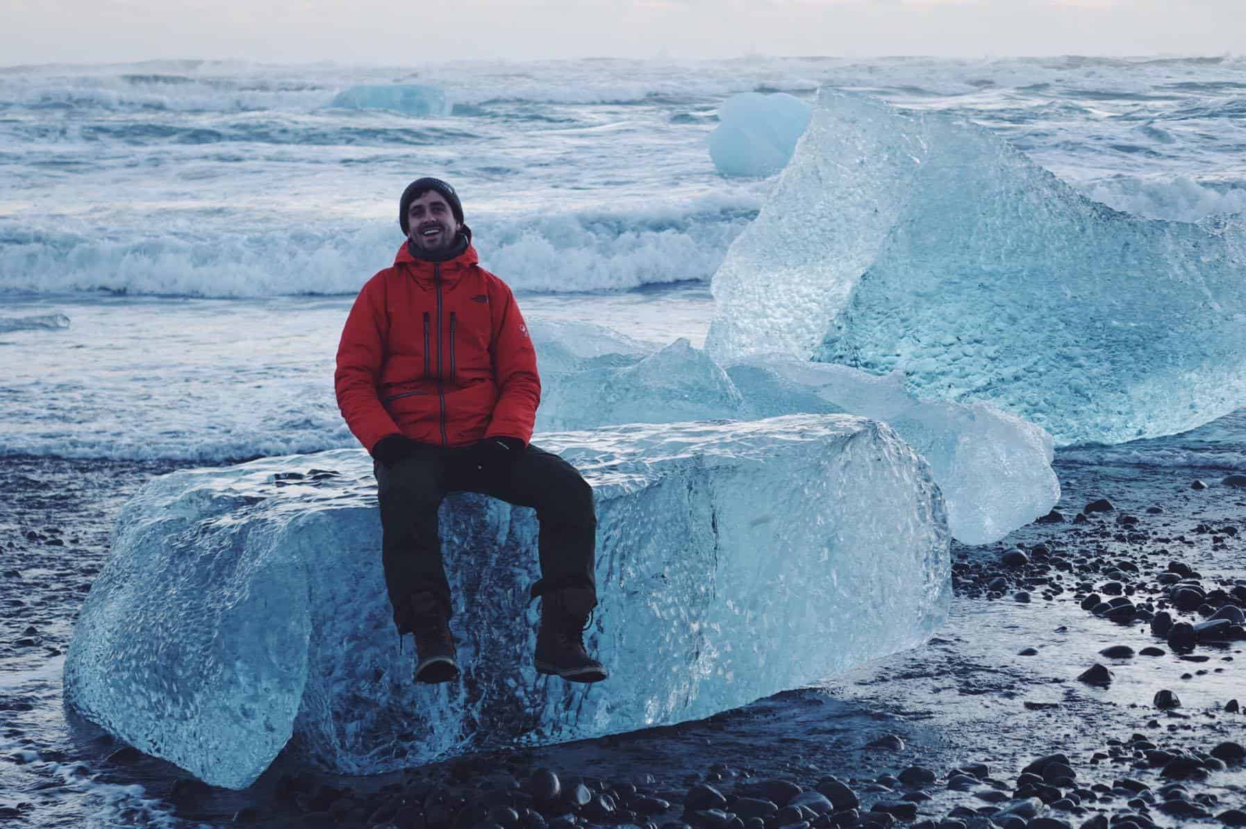 Diamond beach in South Iceland