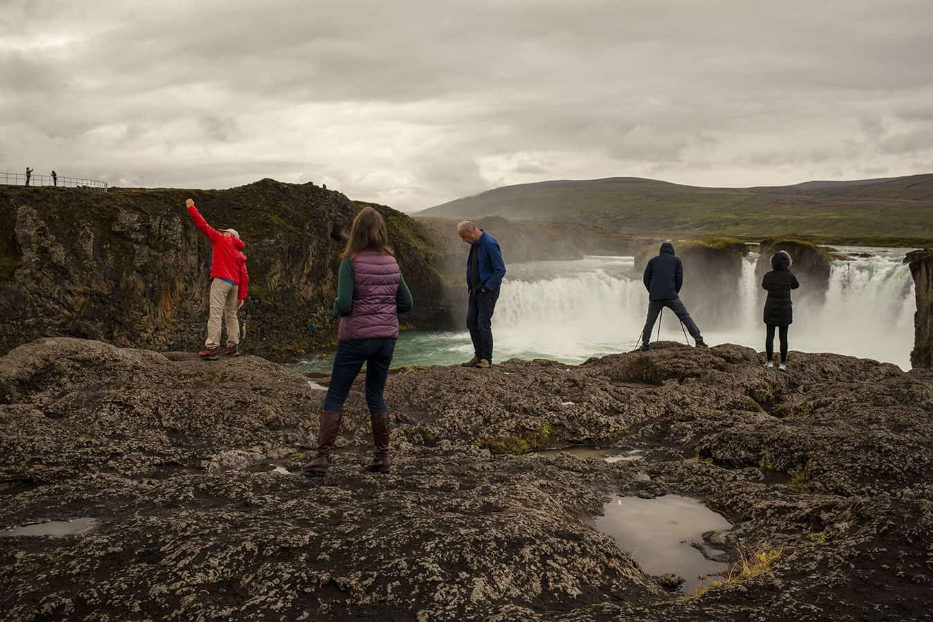 Goðafoss waterfall, the waterfall of the gods