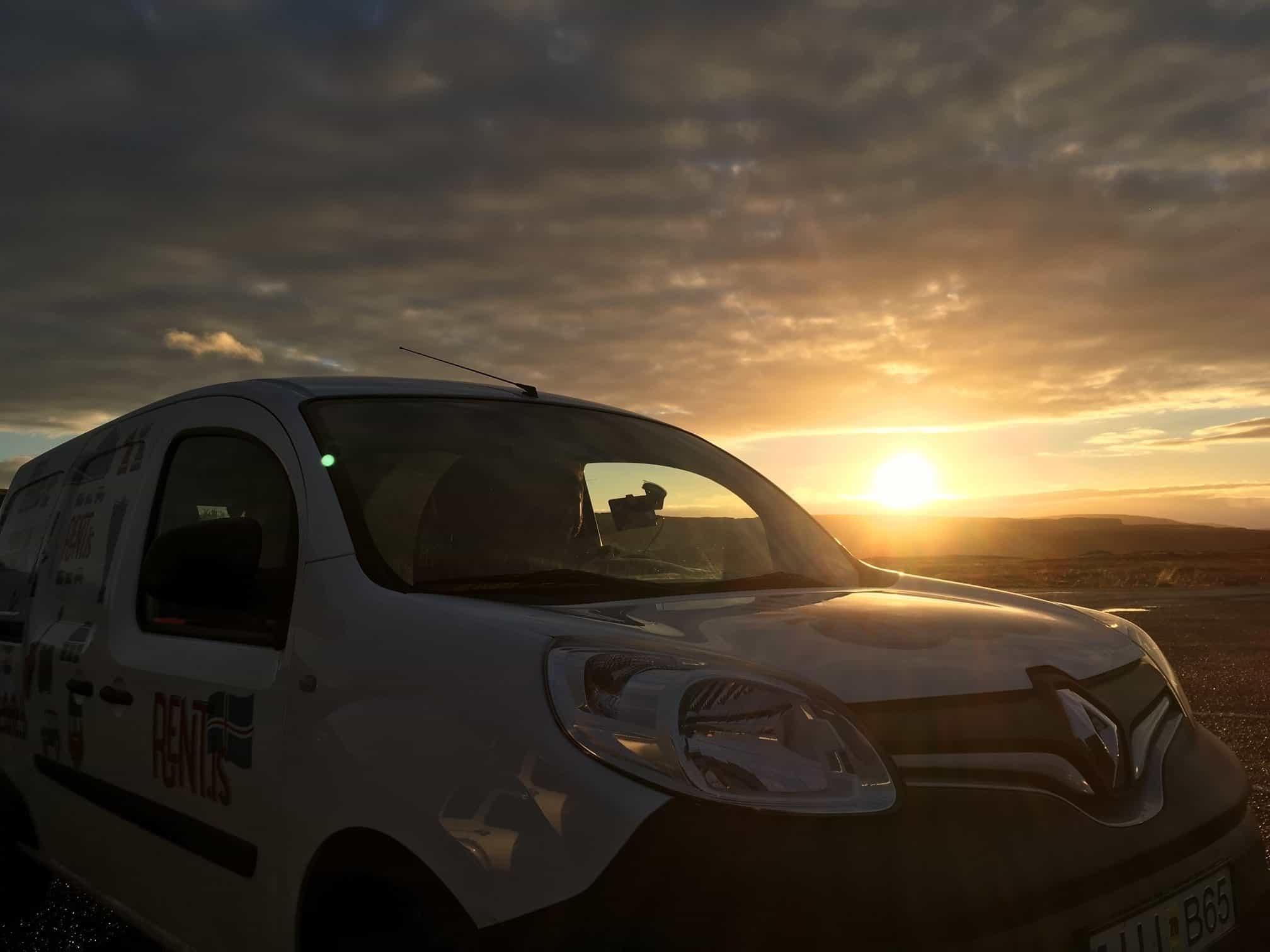 Camper van hire in Iceland