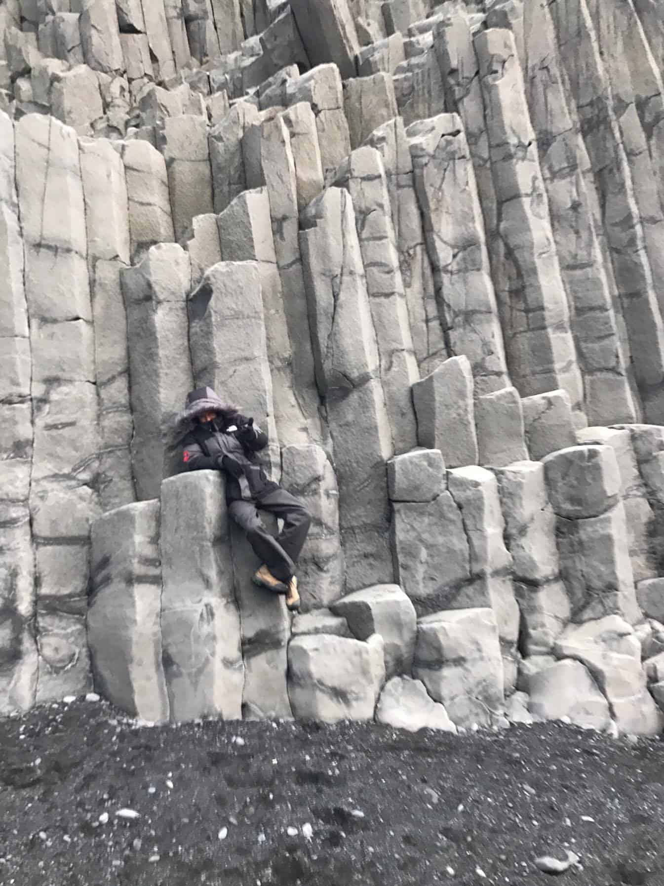 Basalt columns Iceland