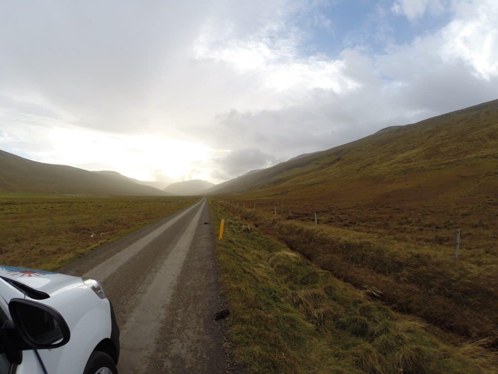 Driving the roads in Iceland