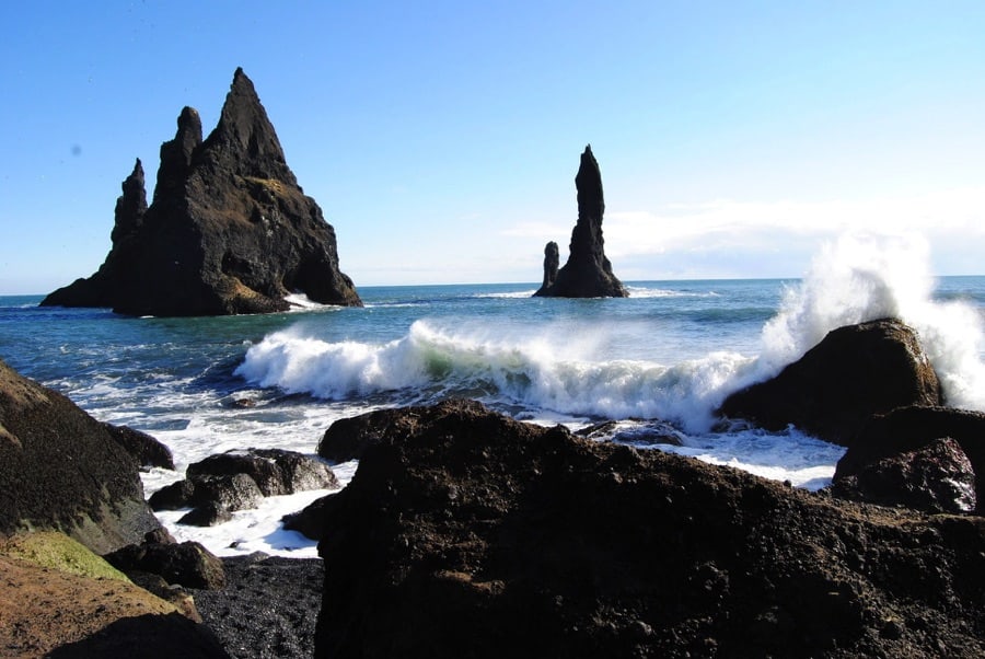 The Black sand beach Reynisfjara