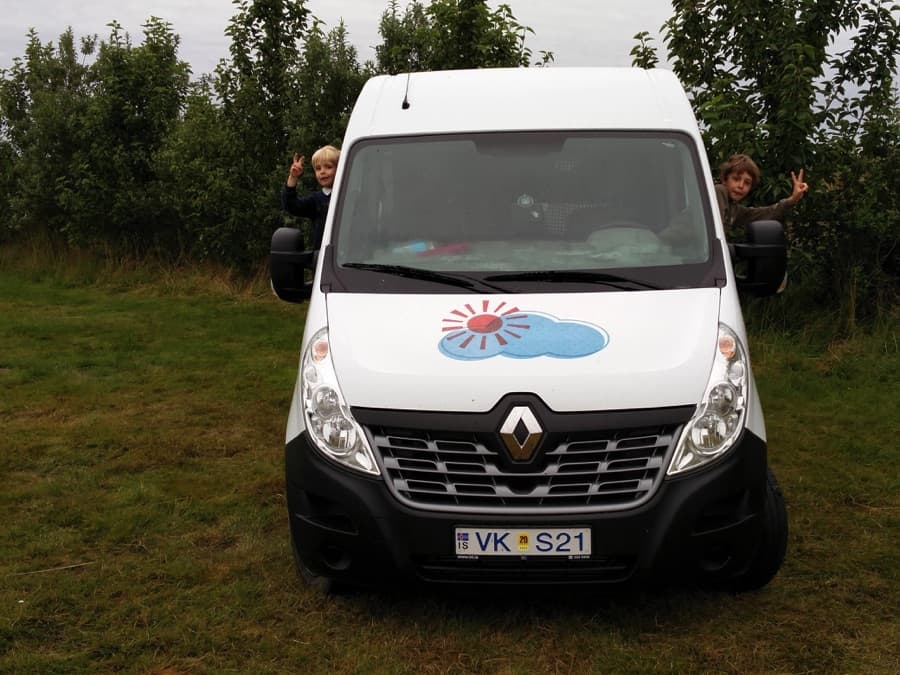 Driving around Iceland in a Camper van