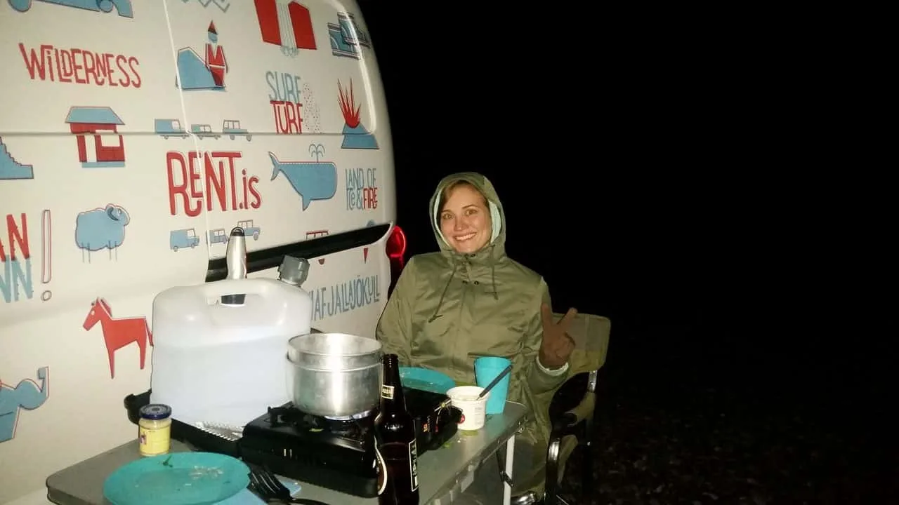 Out camper kitchen