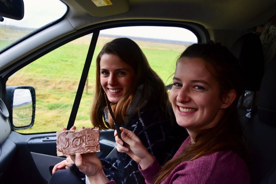 Camper fun on the Icelandic roads