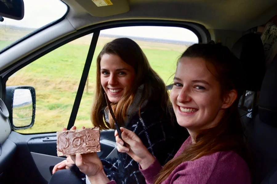 Camper fun on the Icelandic roads